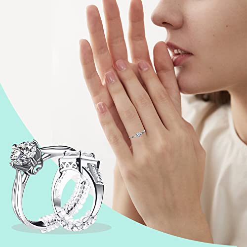 Buyongwant Ring Sizer Adjuster For Loose Rings - 20 Pack,For Any Ring Sizer,Invisible Jewelry Sizer,Ring Guard Spacer,With Ring Size Measuring Tool And Polishing Cloth #TOP5