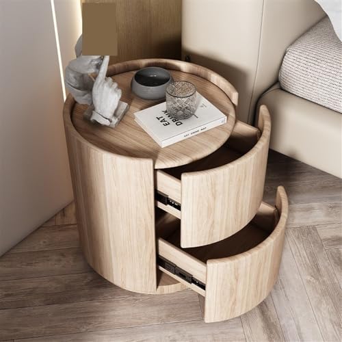 Table d'appoint de chambre pour petits espaces au design rond et moderne