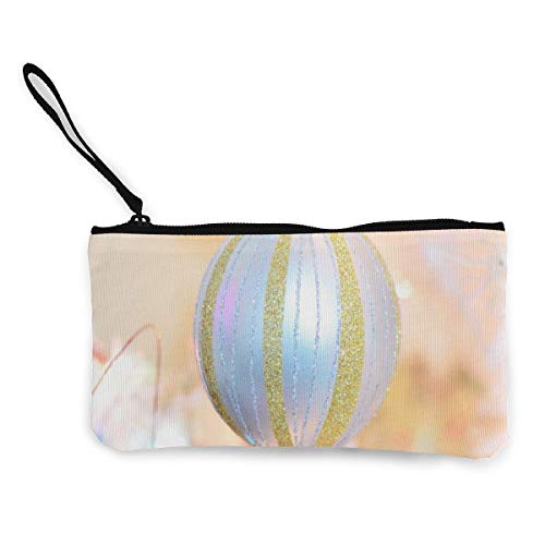 Preisvergleich Produktbild Architd Münzbörse Make-up-Tasche mit Reißverschluss, Handgelenk, Reise-Kosmetiktasche für Frauen, Mädchen, Weihnachtsdekoration, Neujahr