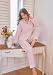 Pajamas for Women Set 2 Piece lounge sets Long Sleeve Button Down Loungewear Sleepwear Soft Pj,Chest Pocket Pink S