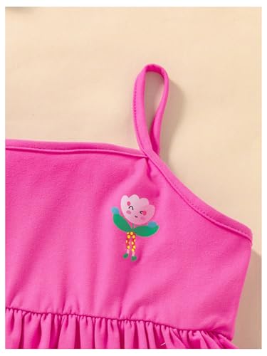 GORGLITTER Girl's 3 Pack Easter Dress Cute Summer Ruffle Sleeveless Strappy A Line Peplum Flowy Mini Sundress 20253