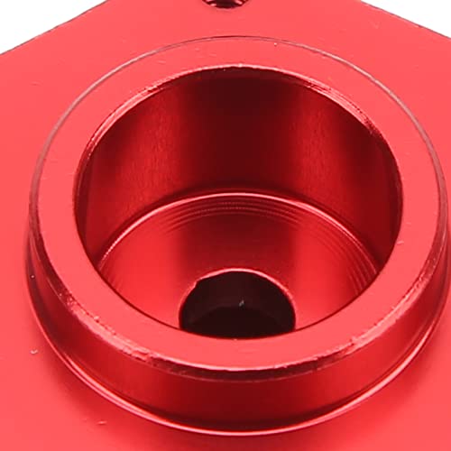 Alomejor Stabiler Aluminium -RC -Rad Hex Adapter Konverter f&uuml;r LOSI LMT Solid Achse 1/8 LKW, Einfache Installation, Leichtes Design, 4PCS Kit f&uuml;r Fernbedienungsauto L&uuml;fter (Rot)