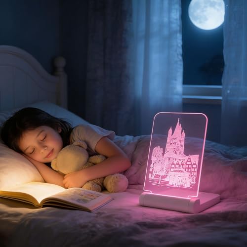 Lámpara 3D recargable USB LED para noche miniatura 6