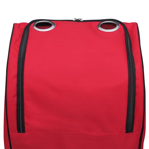 Image of WHITEDOT SPORTS Dot 2.1 Duffle Backpack Cricket Kitbag for Junior Professional Cricket Kit Bag-Sports with Inside Bat Pocket (Red)