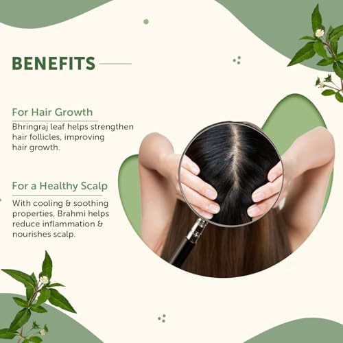 Image of Neuherbs Bhringraj Powder 100g | Ayurvedic Hair Mask for Hair Growth, Scalp Nourishment & Hair Care | 100% Pure & Natural Herbal Powder