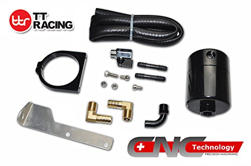 Billet Catch Tank Can Air/Oil Separator Kit For Chevy/Gm Truck, 1999-2017 Parts 85481 Universal Air/Oil Separatorgm_Bk #TOP1