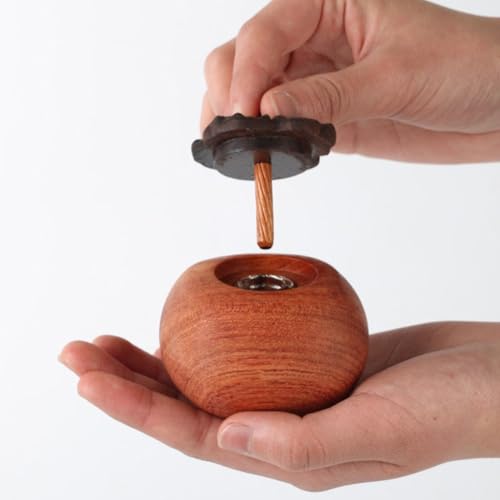 Difusor aromático eléctrico de madera forma caqui miniatura 2