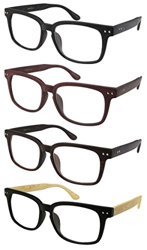 Edge I-Wear 80'S Horned Rim Style Readers 540695 Black #TOP3