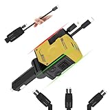 kkek 車載充電器 4in1 車 充電器 しがーソケットUSB 巻き取り式 69W シガーソケット USB Cタイプ 急速充電 PD/QC3.0/PPS対応 80cmまきとり充電ケーブル お歳暮ギフトカーチャージャー カー用品 便利グッズ 車内 ハイエース ジムニー アクセサリー iPhone 17 Pro Max 16 e iPad Switch2対応 12V/24V両対応 (イェロー)