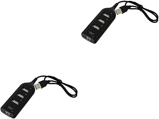 NOLITOY 2 Pcs 4 Port Hub USB Hubs USB Splitter USB Adapter Portable USB Hub 4 in 1 USB Hub 4 Port USB 2. 0 Data Hub Portable USB 2.0 Splitter USB 2.0 Data Hub Practical USB Divider Mini