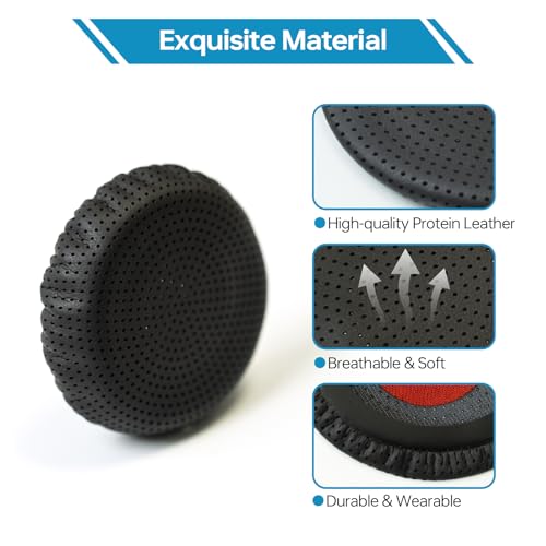 Cojines para audífonos Poly, reemplazo de almohadillas para Plantronics Blackwire 3320 3325 C310 C320 C3210 C3220 C3225, cubiertas para Jabra PRO 920 930 935 9450 9460 (2 piezas) miniatura 4