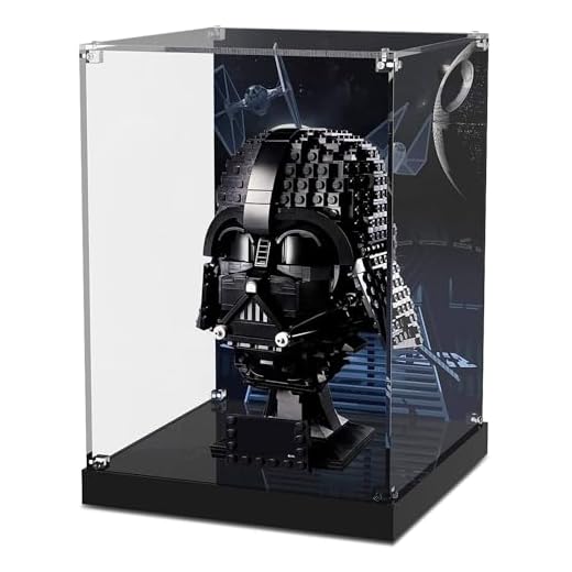cooldac Caja de exhibición de acrílico para casco Lego Darth Vader 75304, juego de modelos, caja de exhibición transparente a prueba de polvo (el modelo no incluido)
