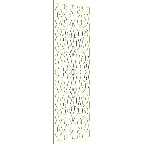 Image of Buel Decorative Pierced Fretwork Wood Wall Panels, 31 3 /8 inchW x 79 3 /8 inchH x 1 /4 inchT, Red Oak