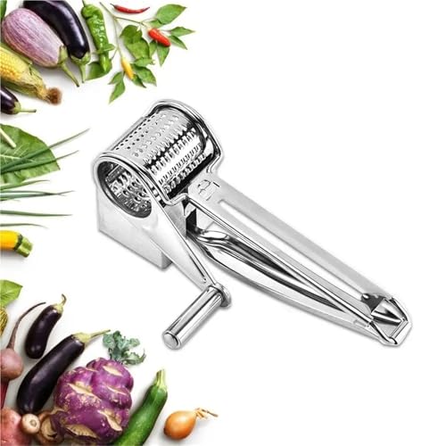 Rallador Giratorio de Acero Inoxidable para Queso y Chocolate miniatura 2