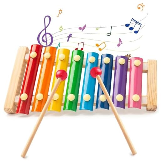 Juguete de golpeo para bebés, Montessori, madera de pino natural, instrumento para iniciación musical, xilofono bebe, juguete bebe 1 año