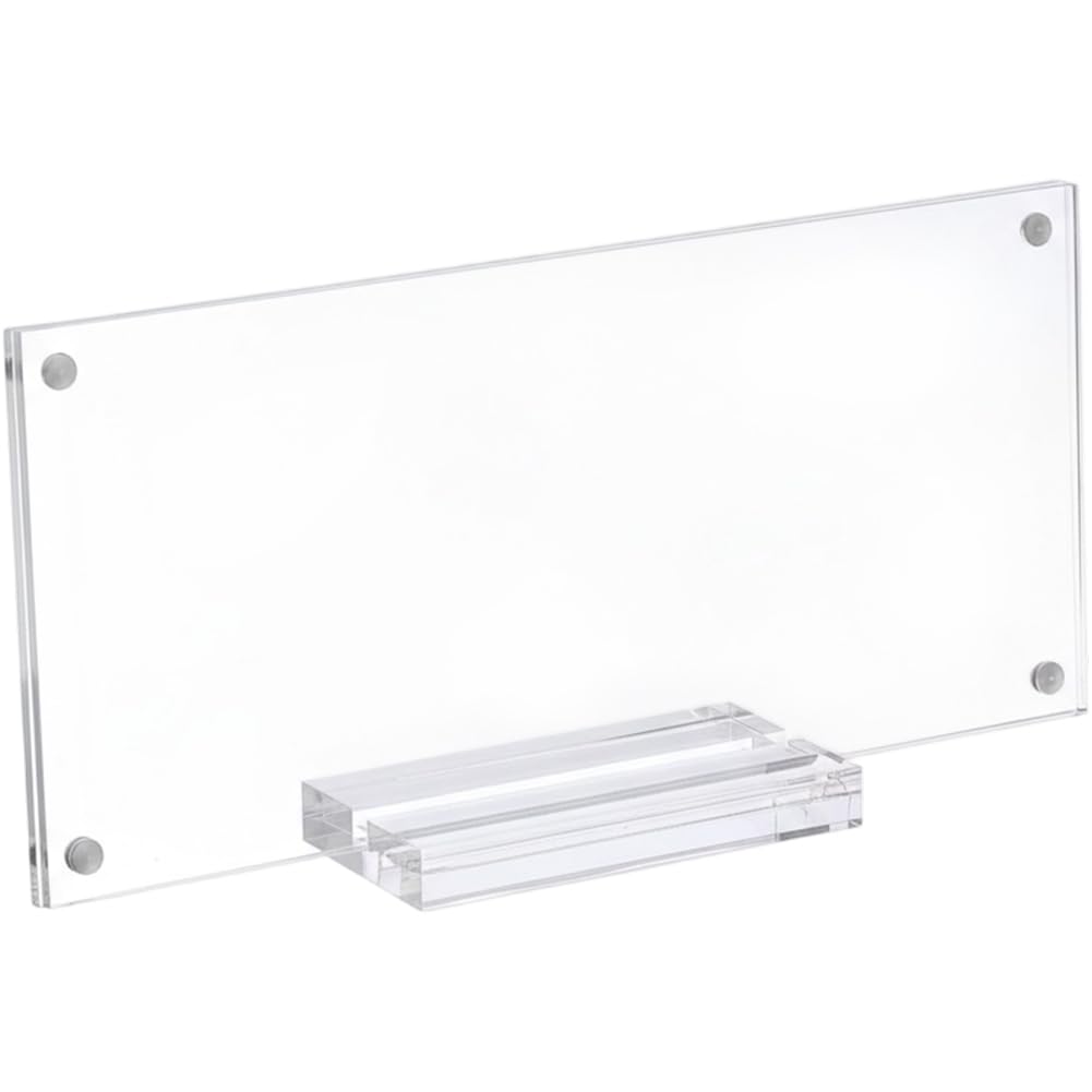 Fituenly Transparent Clear Acrylic Dollar Bill Display Holder - Dollar Cash Dsiplay Frame, Paper Money Currency Ticket Protector For Bill Collectors Collection