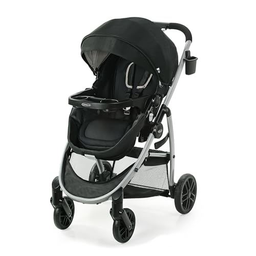 Graco Modes Pramette Stroller, 3-in-1 Baby Stroller, 3 Modes from Infant Car Seat Carrier, Infant Pramette, to Toddler Stroller, Reversible Seat, One Hand Fold, Extra Storage, Child Tray, Pierce