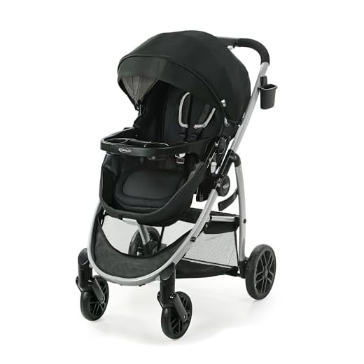 Graco® Modes Pramette Stroller, 3-in-1 Baby Stroller, 3 Modes from Infant Car Seat Carrier, Infant Pramette, to Toddler Stroller, Reversible Seat, One Hand Fold, Extra Storage, Child Tray, Pierce