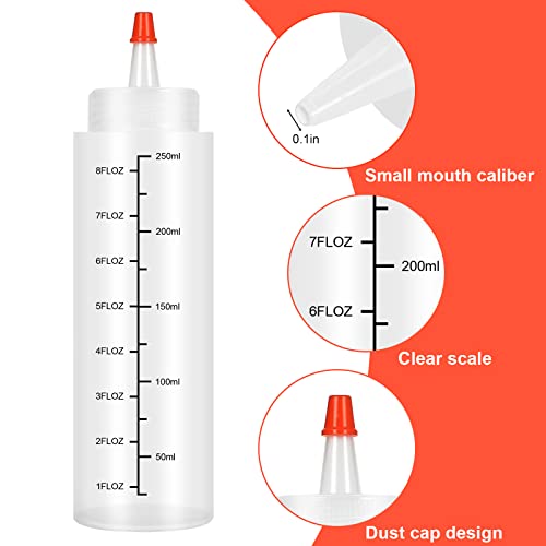 Squeeze Bottles 80z, Reusable Condiment Bottles for Sauces Liquids Free Leak Proof Design - Image 4