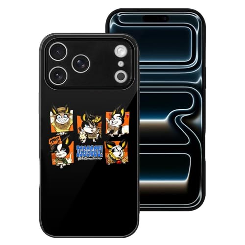 iPhone17ProMax用ケース スマホケース 耐衝撃 強化ガラス ジョジョの奇妙な冒険 イギー いphone17ProMax用ケース おしゃれ 軽量 黄変防止 あいふぉん17ProMax用 カバー 脱着簡単 贈り物