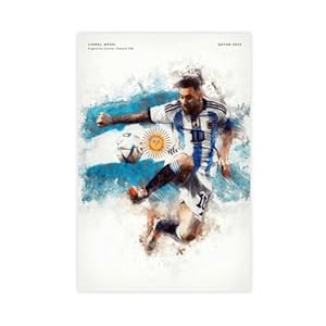 colagu Messi Poster Soccer Picture Canvas Poster Bedroom Decor Landscape Office Room Decor Gift Unframe:12x18inch(30x45cm)