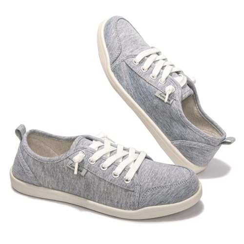 Image of Womens Slip On Shoes, Casual Canvas Tennis Sneaker Shoes