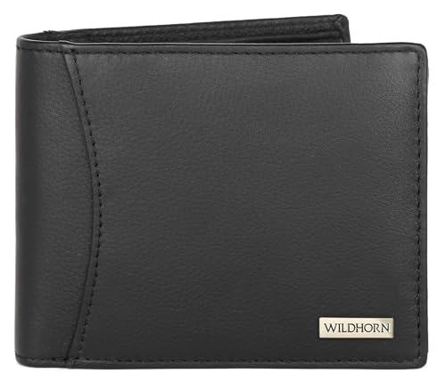 Image of WildHorn Rfid Protected Leather Wallet For Men, Jade Black