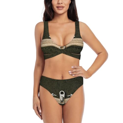Bikini croisé push-up avec coussinets amovibles pour un décolleté sur mesure