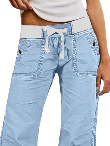 Image of Flamingals Straight Leg Drawstring Pants for Women