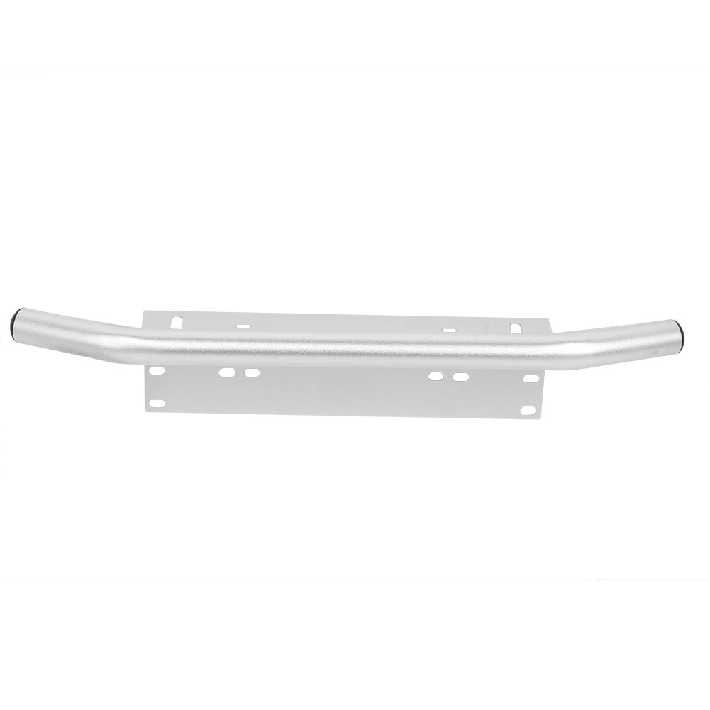 Uchwyt Tablicy Rejestracyjnej Przedniego Zderzaka ze Stopu Aluminium Bull Bar do SUV-ów i Ciężarówek Łatwa Instalacja 1 Jednostka (SILVER)