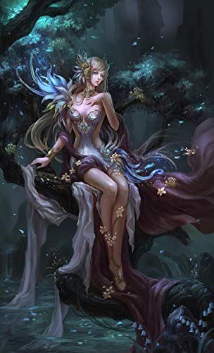 YDPTYANG Puzzle 1000 Pieces - Elfe de la Jungle Nocturne Adultes Enfants en Bois Puzzle Classique Jeu Jouet Puzzles Cover
