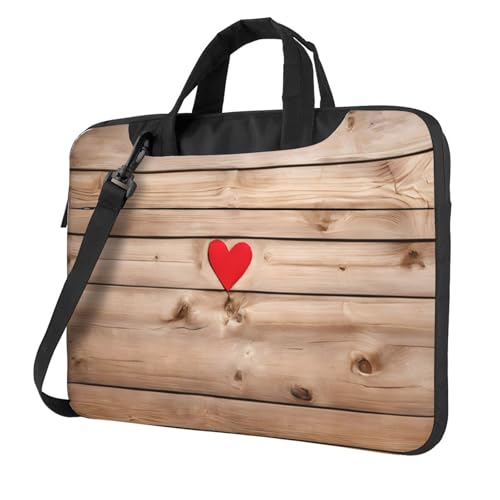 Sac ordinateur 13 in anti-choc cœur bois voyage affaires pour protéger PC