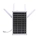 Tnfeeon Modems Solare WiFi 6 Extender con Slot Scheda SIM 18000 MAH Batteria 150 M IP66 Acqua a Prova d'Acqua 12W Solar Router Modem 4G LTE 300 Mbps Router 4G Esterno (Antenne bianche) immagine