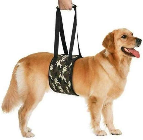 Dog Sling Style Pet Dog Full Body Lift Harness for Dysplasia, Injuries (Large, Camouflage)
