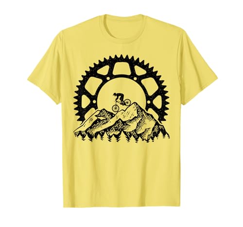 Mountain Biking Gear Retro Vintage MTB Bicycle Bike Rider T-Shirt