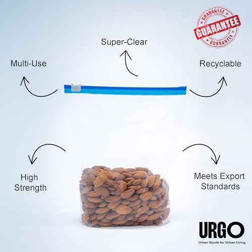 Image of Super Saver Combo (Small + Medium + Large) | 45 bags | URGO Premium, Super-Clear, Reusable Zip & Lock Bags | 3 packs