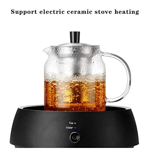 Théière en verre borosilicate de 700 ml à 1200 ml avec couvercle - 6