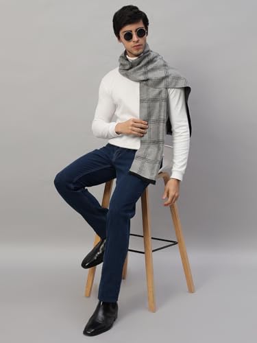 Image of Ravaiyaa - Attitude is everything Men's Reversible Stripe Pattern Winter Wool Scarf, Muffler 72 inchx12 inch Inch