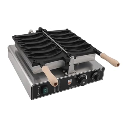 Elektrische Bananen-Waffelmaschine, Anti-Verbrühungsgriffe, Doppelseitiger, Bananenförmiger Waffeleisen für den Heimgebrauch (EU-Stecker 220 V) – Bild 3