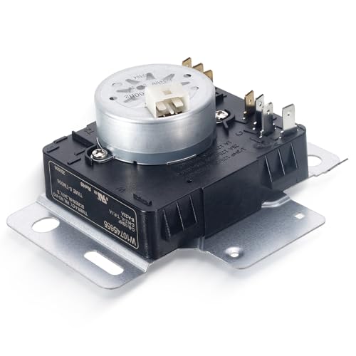 Image of W10745655 W10436308 Dryer Timer Replacement, Genuine OEM Quality, Replaces WPW10745655, W10857612, AP6003908, PS11731366, Fits Whirlpool, Maytag, Amana, Admiral, Roper Dryers, 2-Year Warranty