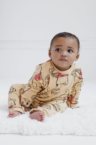 Image of Disney Boys' Loungewear Waffle Knit Sweatshirt and Pants Set for Baby & Kids