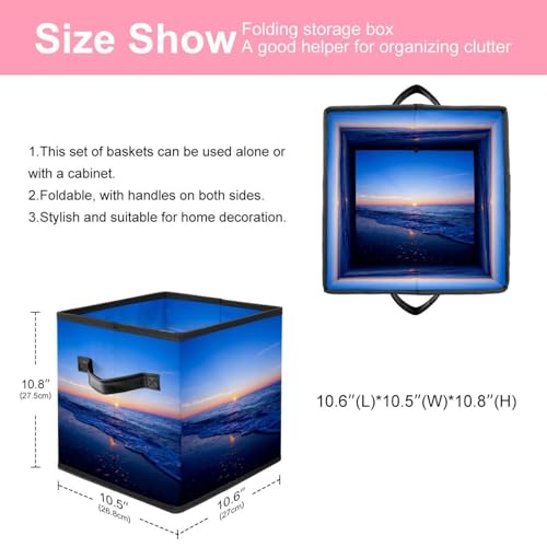 Boîte de rangement pliable en tissu cube pour optimiser les placards