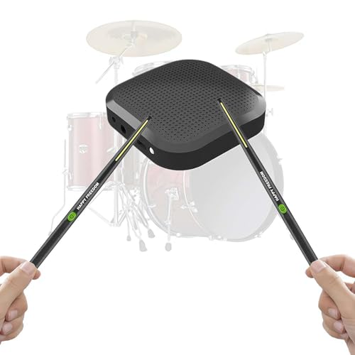 Juego de batería electrónica virtual, juego de baquetas de aire, baquetas eléctricas, tambores de aire con baquetas, pedales, Bluetooth y 8 sonidos, máquinas eléctricas de tambor de mesa para