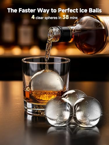 Image of 2-Inch Clear Ice Ball Maker | Sphere Ice Maker, 150 /Day, 38 Min