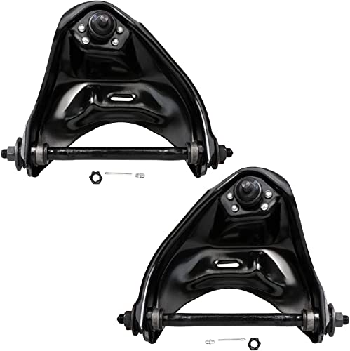 Image of Detroit Axle - 2WD Front End Control Arms Kit for Chevy Blazer S10 GMC Jimmy S15 Sonoma 2 Upper Control Arms w /Ball Joints 4 Inner & Outer Tie Rod End Links Replacement - 6pc Set