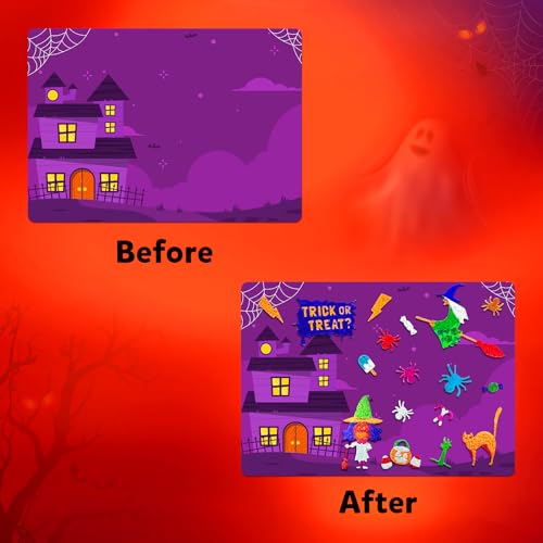 Image of Skillmatics Foil Fun Halloween Craft, Foil Art Activity, Gift for Kids | 200+ Stickers, Travel Toys, Mess-Free, Screen-Free, Fine Motor Skills, Boys & Girls Ages 4, 5, 6, 7, 8, 9