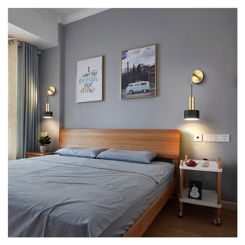 Lámpara de pared LED ajustable E27 para dormitorio en color blanco cálido 7