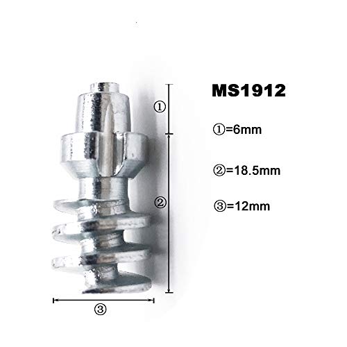 Image of Screw in Tire Stud,Spikes for tire,Marrkey 100PCS Steel Body Carbide Tips [Security Anti-Skid] Wheel Tyre Snow Tire Spikes for Haul Trucks Cranes Loaders Huge Equipment MS1912(12 x 24.5mm)