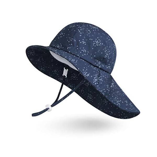 Ami&Li Baby Hut Nackenschutz Kinder Baumwolle Anti-UV UPF 50 Sonnenhut Mädchen Junge Säugling Kind Kleinkind