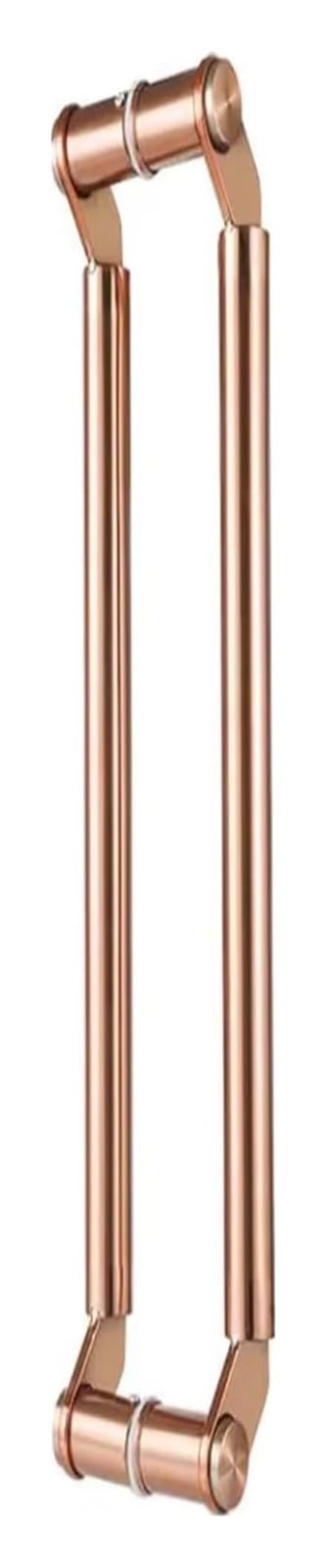 CWCQGH Push Pull Door Handle, Sliding Barn Door Handle, Heavy Duty Swing Handle Bar, Stainless Steel Interior Exterior Door Handle Hardware*56cm *96cm,Rose Gold-100cm *96cm